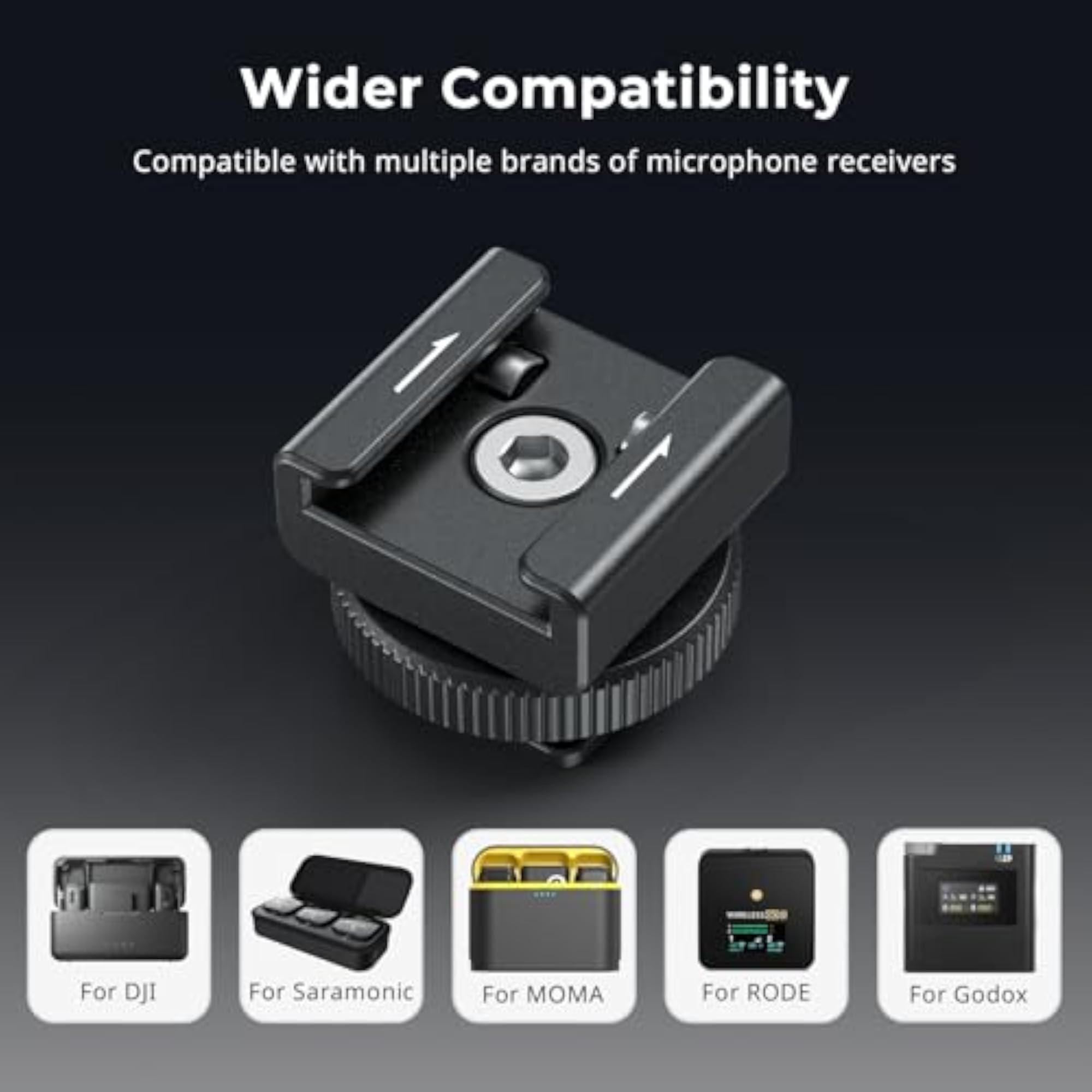Camera Flash Wireless Microphone Support